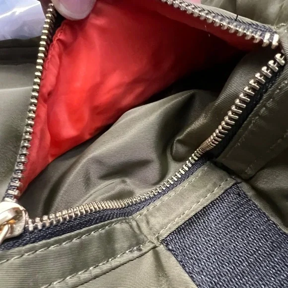 Jean Paul Gaultier Parfums Olive Green Roll Top Backpack Bag - Picture 6 of 9